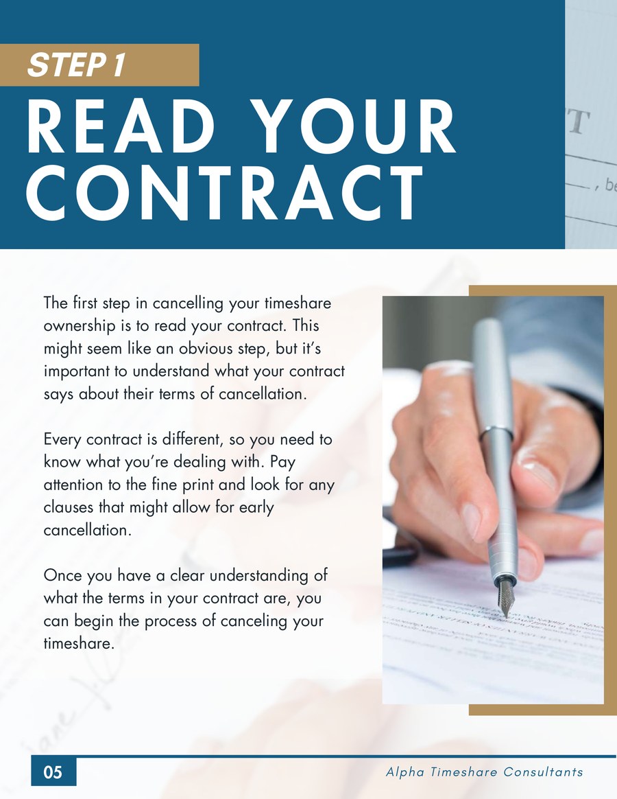 Step 1: Read Your Contract — preview page from the e-book